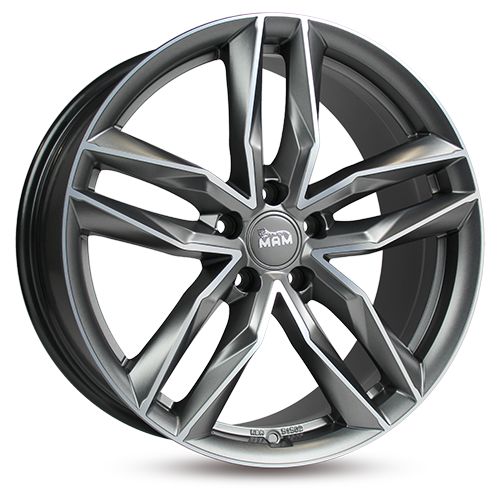 MAM MAM RS3 matt palladium front polished 8.5Jx19 5x114.3 ET45