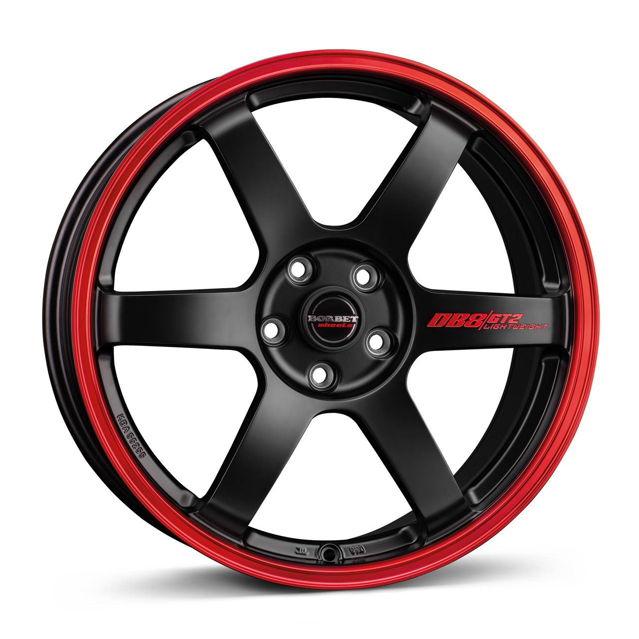 BORBET DESIGN DB8GT2 black matt rim red 8.5Jx19 5x112 ET45