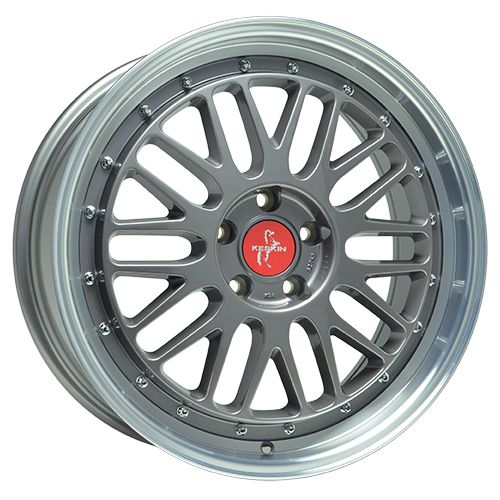 KESKIN KT22 RETRO titan grey lip polish 8.0Jx18 5x100 ET30